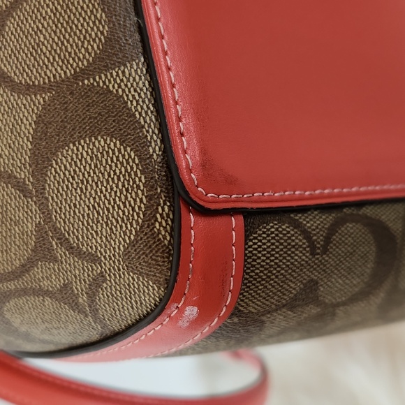 Coach Signature Kristy Shoulder Bag Coated Canvas - Picture 7 of 16